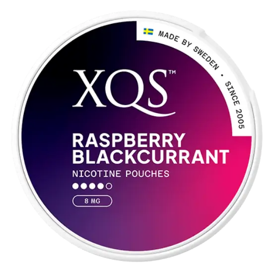 XQS Raspberry Blackcurrant Slim Strong 6