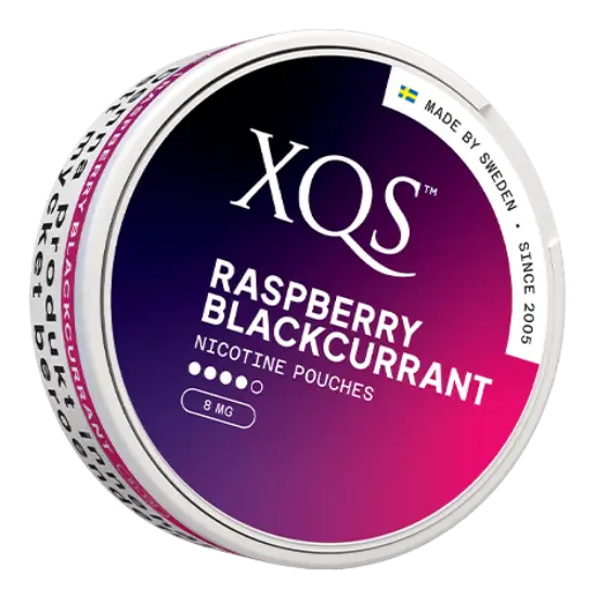 XQS Raspberry Blackcurrant Slim Strong 8